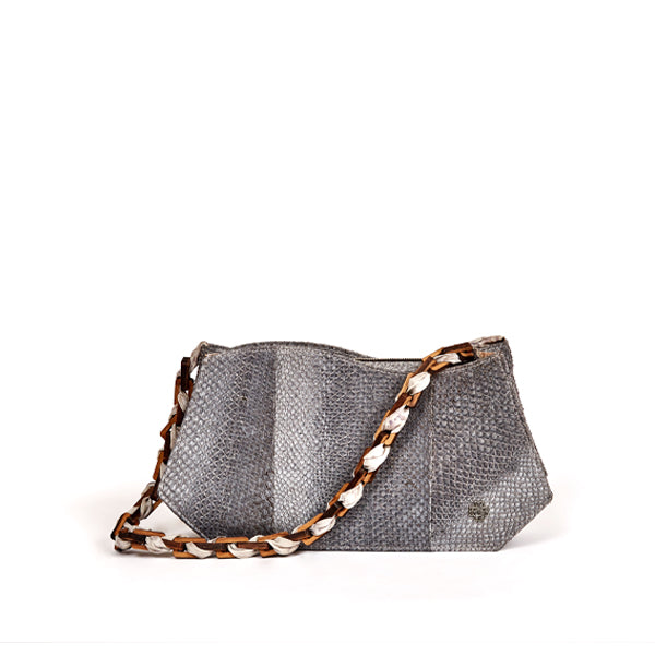 Grey outlet baguette bag