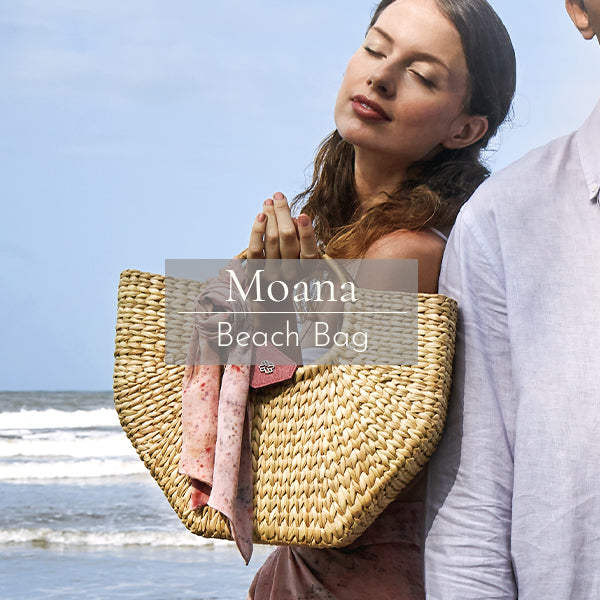Moana Woven Bag to accompany you in style on everyday errands, Sunday brunches and beach vacations | MAYU