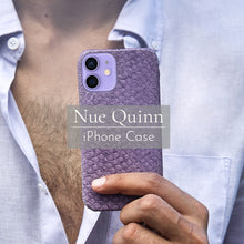 Load image into Gallery viewer,  Nue Quinn iPhone Case | Available in Fish Leather &amp; Vegan Pinatex Materials | MAYU
